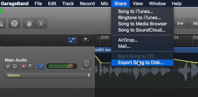 click on Export Song to Disk